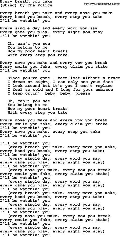 every breath you take songtext|every breath you take übersetzung.